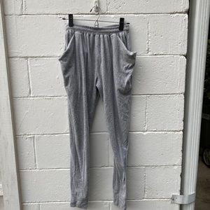 Free People High Waisted Grey Joggers